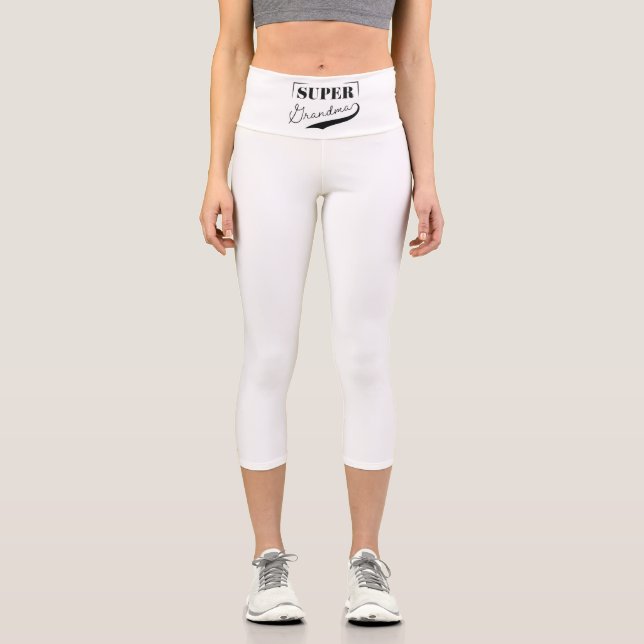 Super Grandma Capri Leggings (Front)