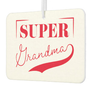 Super Grandma Car Air Freshener