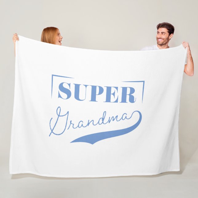 Super Grandma Fleece Blanket (In Situ)