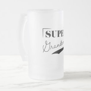 Super Grandma Frosted Glass Beer Mug