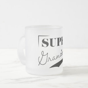 Super Grandma Frosted Glass Coffee Mug
