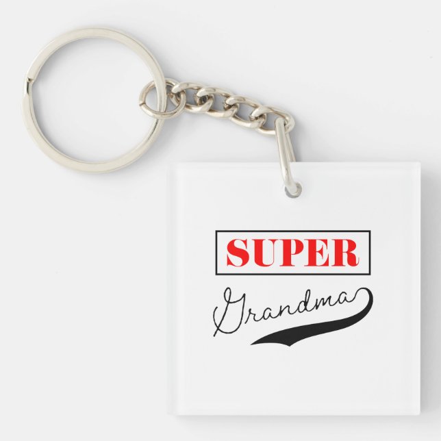 Super Grandma Key Ring (Front)