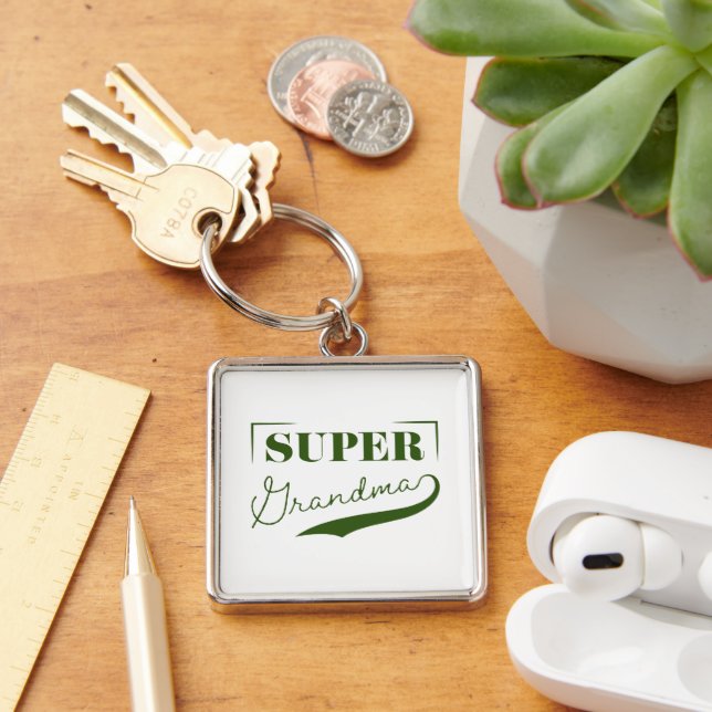 Super Grandma Key Ring (Desk)