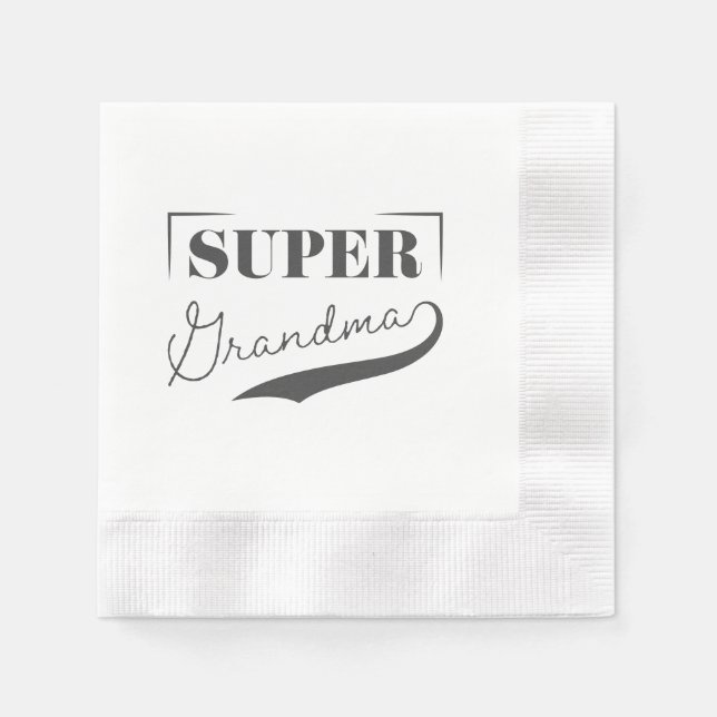 Super Grandma Napkin (Front)