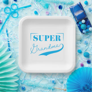 Super Grandma Paper Plate