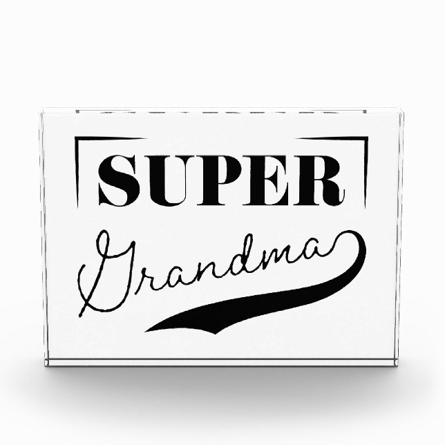 Super Grandma Photo Block (Front)