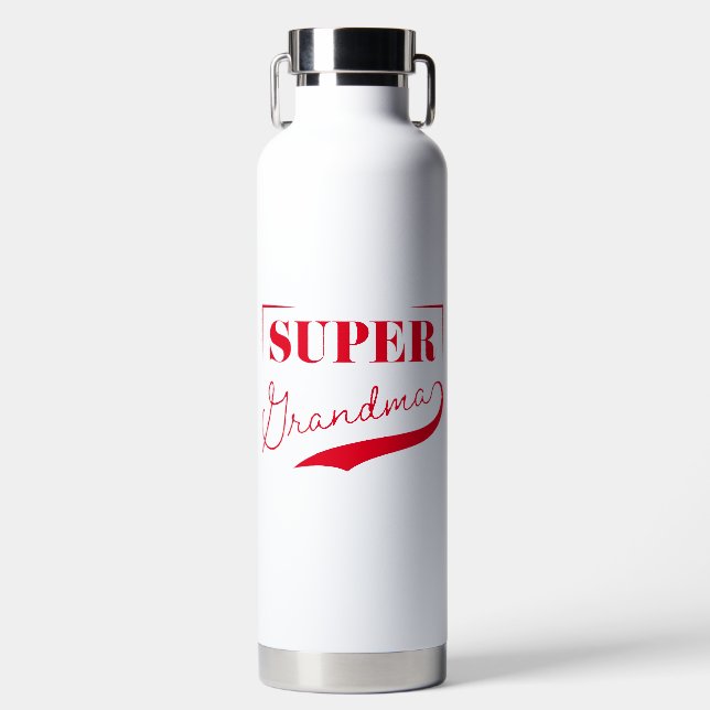 Super Grandma Water Bottle (Front)