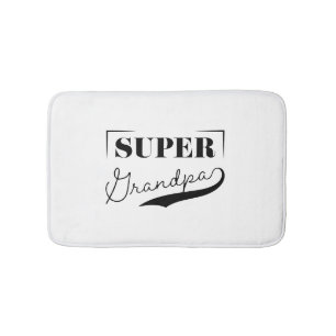 Super Grandpa Bath Mat