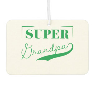 Super Grandpa Car Air Freshener