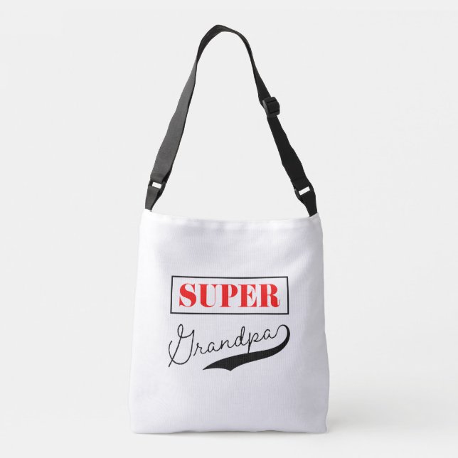Super Grandpa Crossbody Bag (Back)