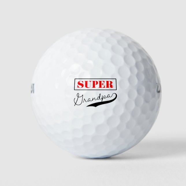 Super Grandpa Golf Balls (Front)