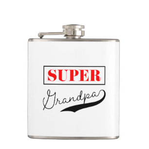 Super Grandpa Hip Flask