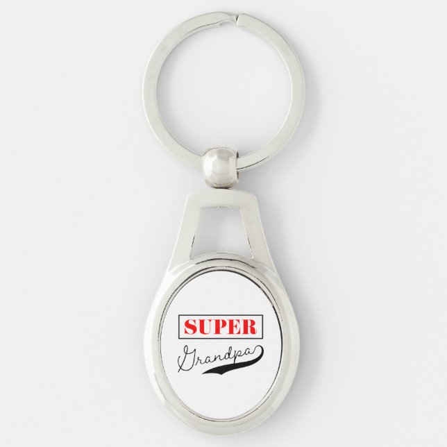 Super Grandpa Key Ring (Front)