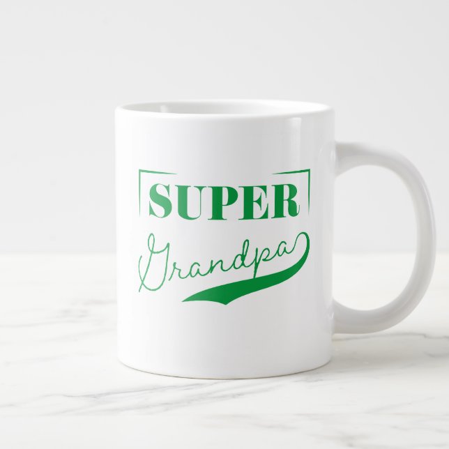 Super Grandpa Large Coffee Mug (Right)