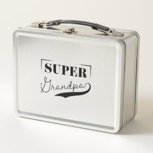 Super Grandpa Metal Lunch Box