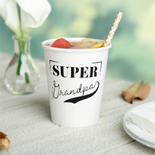 Super Grandpa Paper Cups