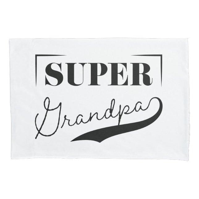 Super Grandpa Pillowcase (Front-Left)