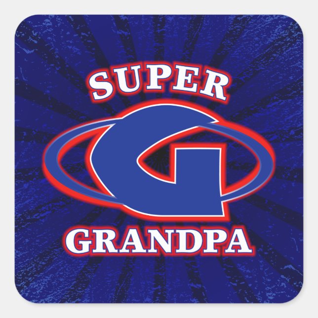 Super Grandpa Sticker (Front)