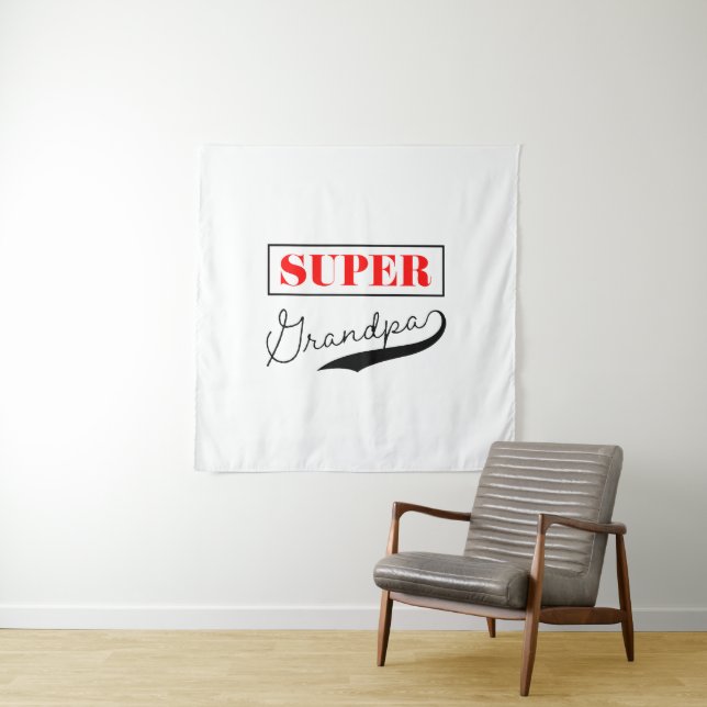 Super Grandpa Tapestry (In Situ)