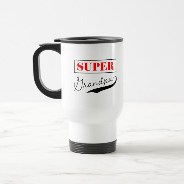Super Grandpa Travel Mug (Left)