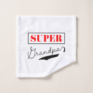 Super Grandpa Wash Cloth