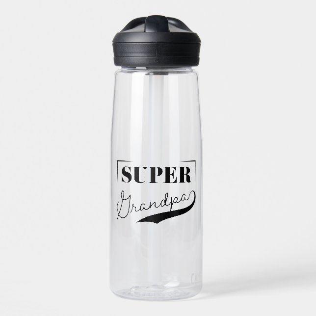 Super Grandpa Water Bottle (Front)
