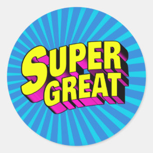 Super Great Classic Round Sticker