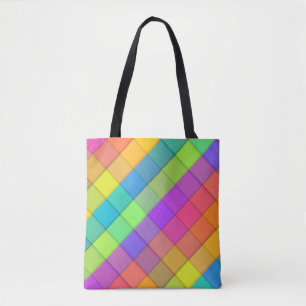 Super Groovy Bright Fun Colourful Tote Bag