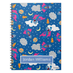 Super Grover 2.0 Night Sky Pattern Notebook
