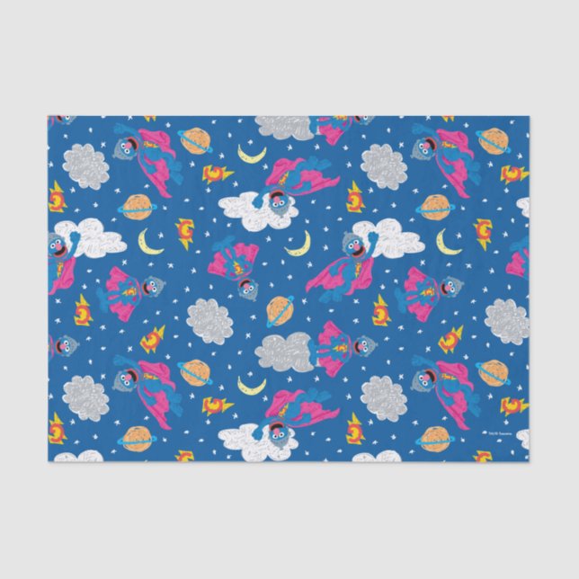 Super Grover 2.0 Night Sky Pattern Tissue Paper (Front)