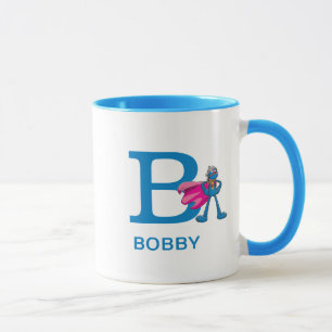 Super Grover Add Your Name & Monogram B Mug