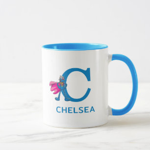 Super Grover Add Your Name & Monogram C Mug