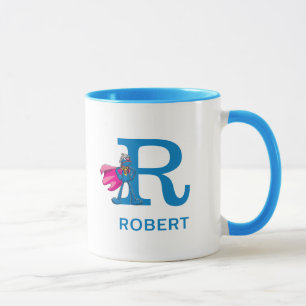 Super Grover Add Your Name & Monogram R Mug