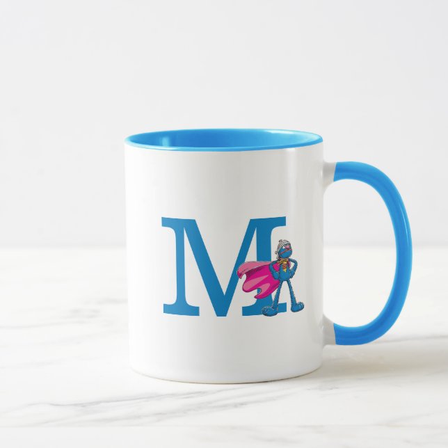 Super Grover Monogram M Mug (Right)