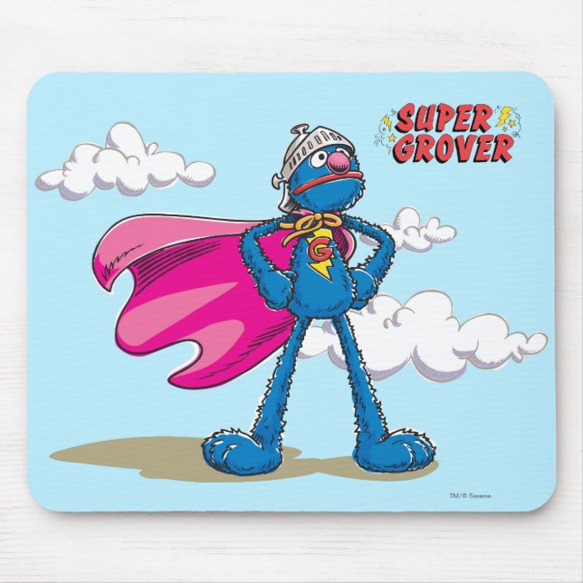 Super Grover Mouse Mat (Front)
