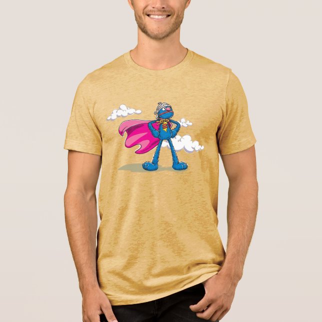 Super Grover Tri-Blend Shirt (Front)