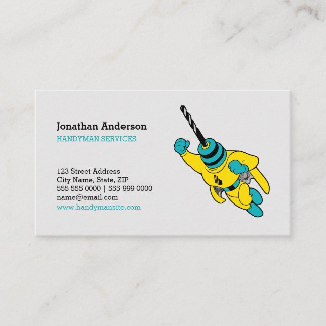Super Handyman Services business cards (Front)