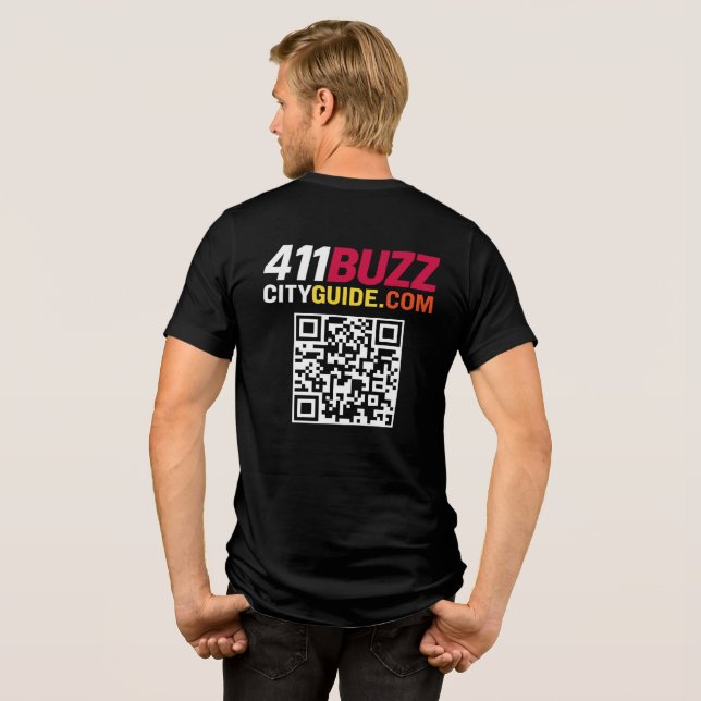 sUPER HERO 411 Tri-Blend Shirt (Back Full)