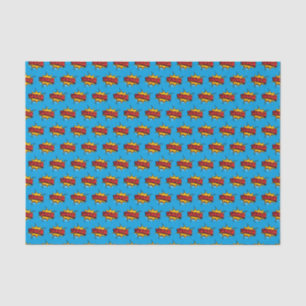 Super Hero Blue Senior Tissue Paper