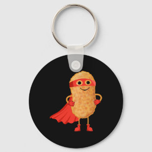 Super Hero Chicken Nuggets Funny Nugget Man Gift F Key Ring