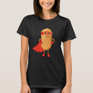 Super Hero Chicken Nuggets Funny Nugget Man Gift F T-Shirt