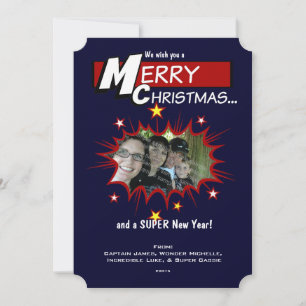 Super Hero Christmas Holiday Card