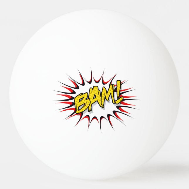 Super Hero Classic Bam! Action Bubble Ping Pong Ball (Front)