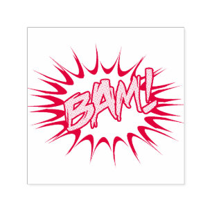 Super Hero Classic Bam! Action Bubble Self-inking Stamp