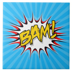 Super Hero Classic Bam! Action Bubble Tile