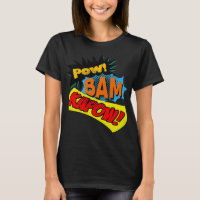Super Hero Comic Book Onomatopoeia. Pow! Bam Kapow
