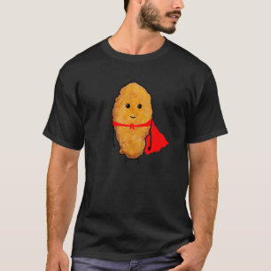 Super Hero Cute Chicken Nuggets T-Shirt