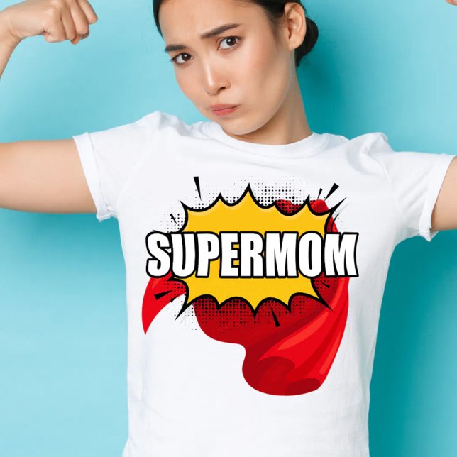 Super hero cute mothers day Super mom T-Shirt (Creator Uploaded)