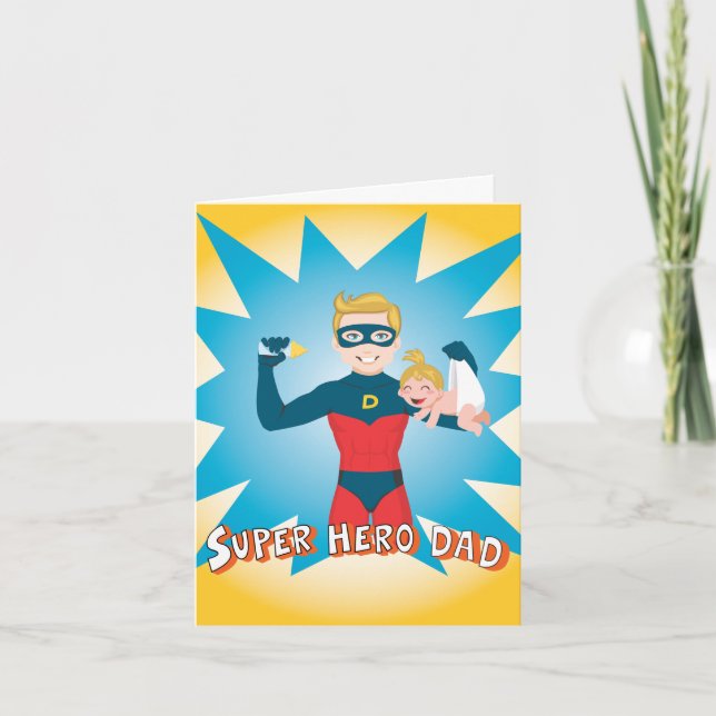 Super Hero Dad Card (Front)
