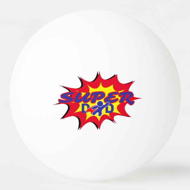 Super Hero Dad Comic Book Father's Day  Ping Pong Ball (Front)